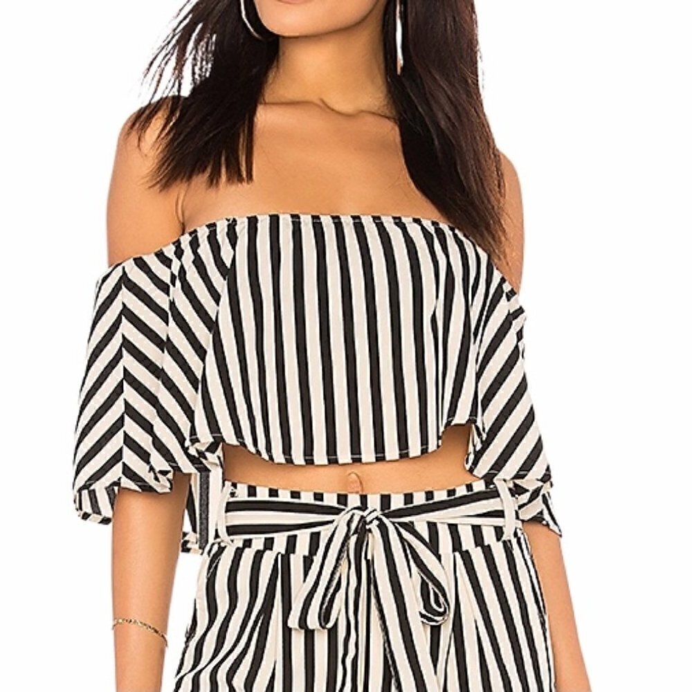 NWT‎ Amuse Society Total Flirt Woven Crop Top XS​​​​​​​​​​​​​​​​​​​​​​​​​​​​​​